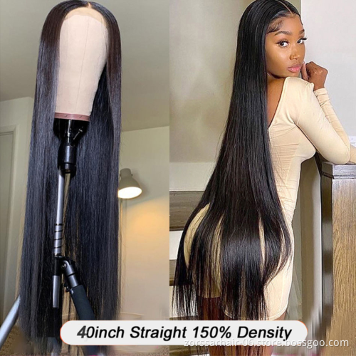 Raw Virgin Cuticle Aligned Brazilian Human Hair Transparent Lace Frontal 613 HD Lace Front Wig With Baby Hair For Black Women